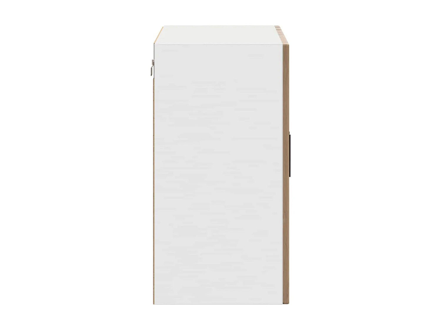 Meuble murale de cuisine porte en verre chêne artisanal