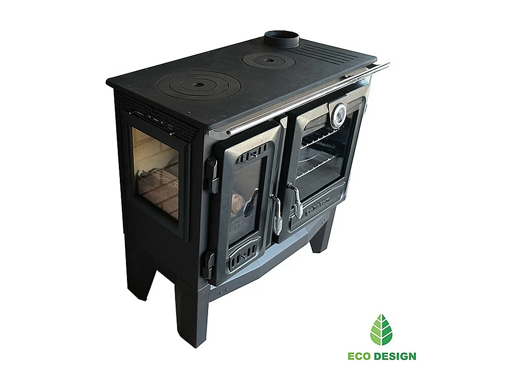 Poêle à bois autoportant avec four - 3D  216