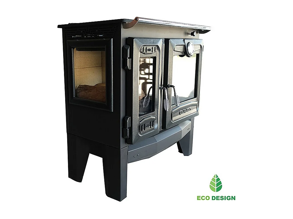 Poêle à bois autoportant avec four - 3D  216