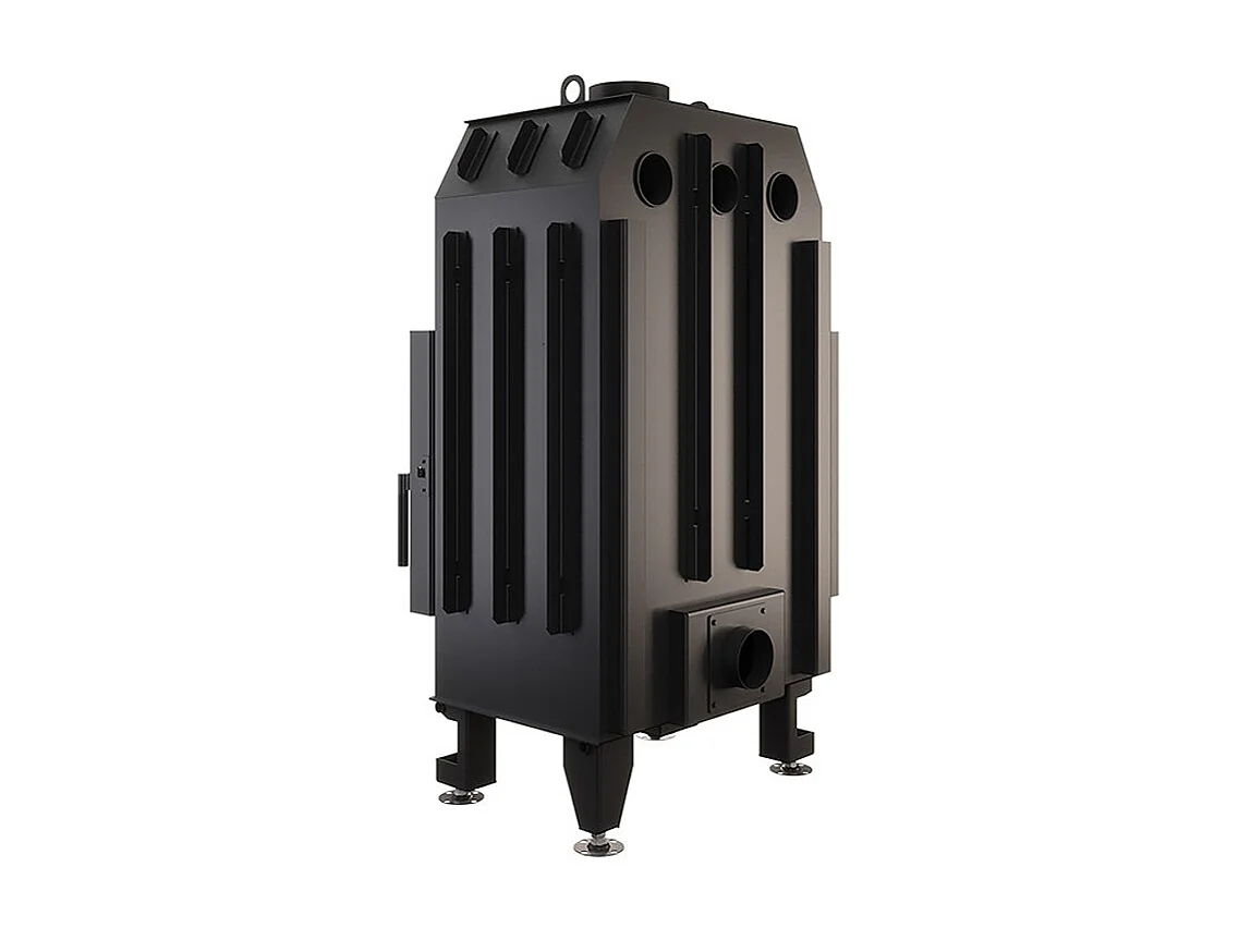 Cheminée d'angle Insert ouverture gauche Noir Energy 65x50x47 (14,5 kW) ECO