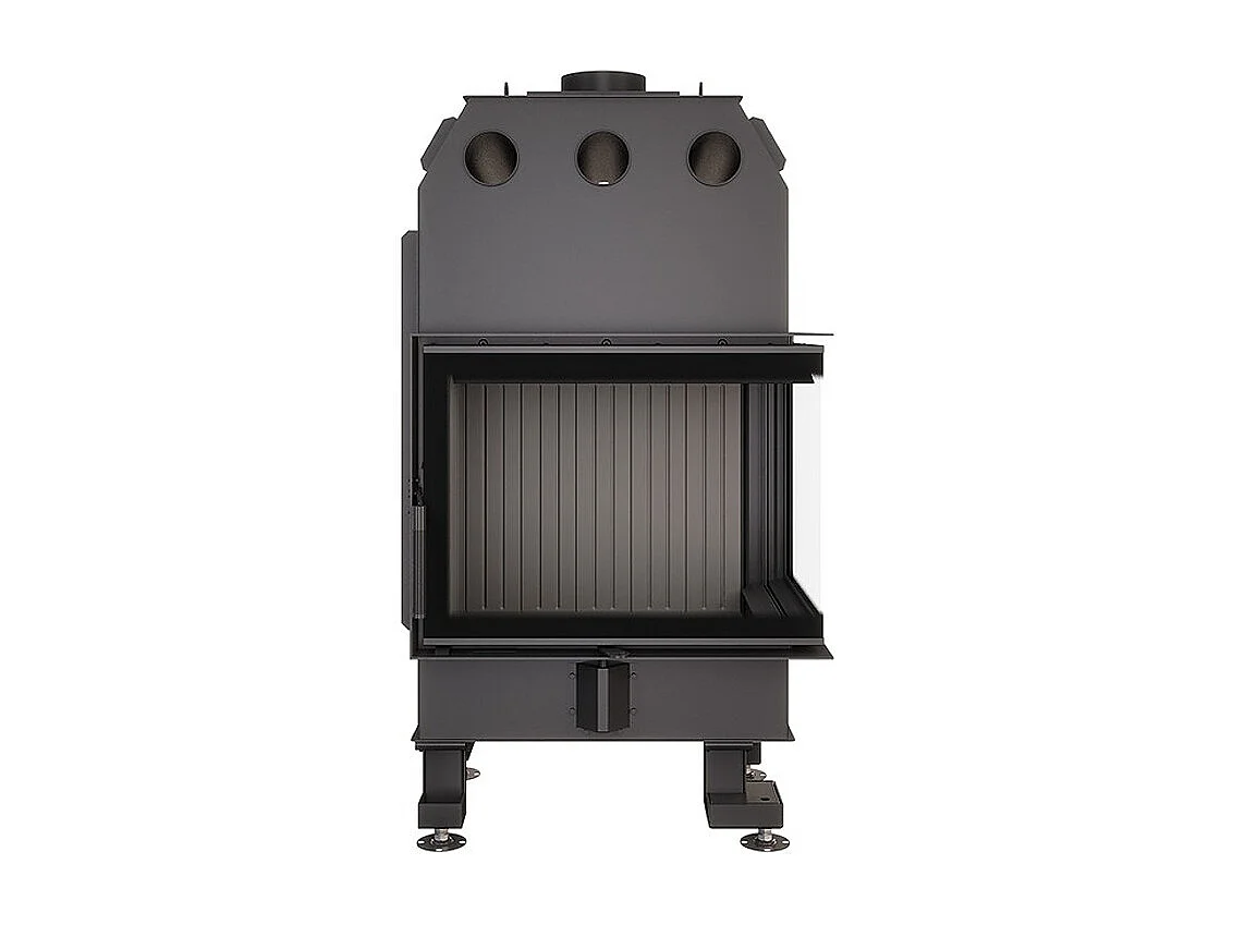 Cheminée d'angle Insert Ouverture à droite Noir Energy 65x50x47 (14,5 kW) ECO