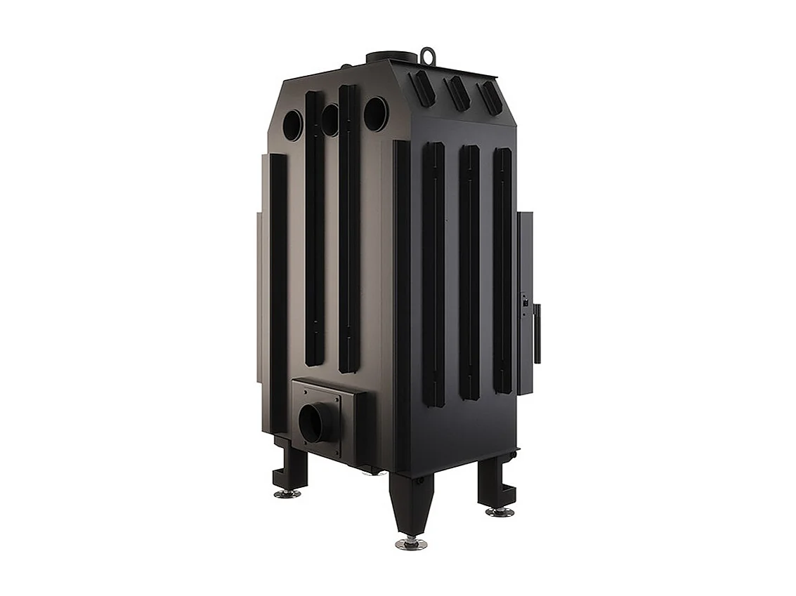 Cheminée d'angle Insert Ouverture à droite Noir Energy 65x50x47 (14,5 kW) ECO