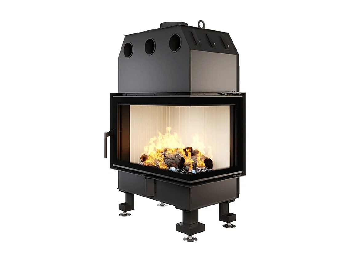 Cheminée d'angle Insert Ouverture à droite Energy 75x50x47 (15,1 kW) ECO