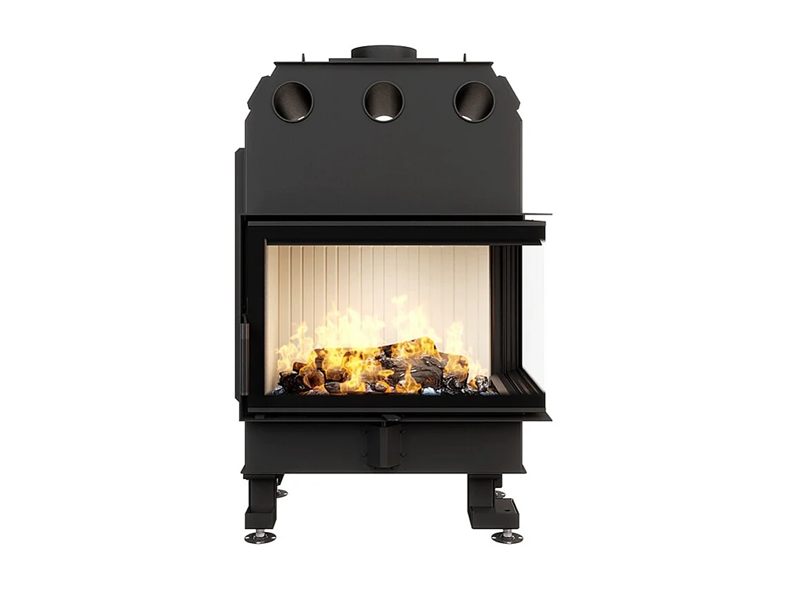 Cheminée d'angle Insert Ouverture à droite Energy 75x50x47 (15,1 kW) ECO
