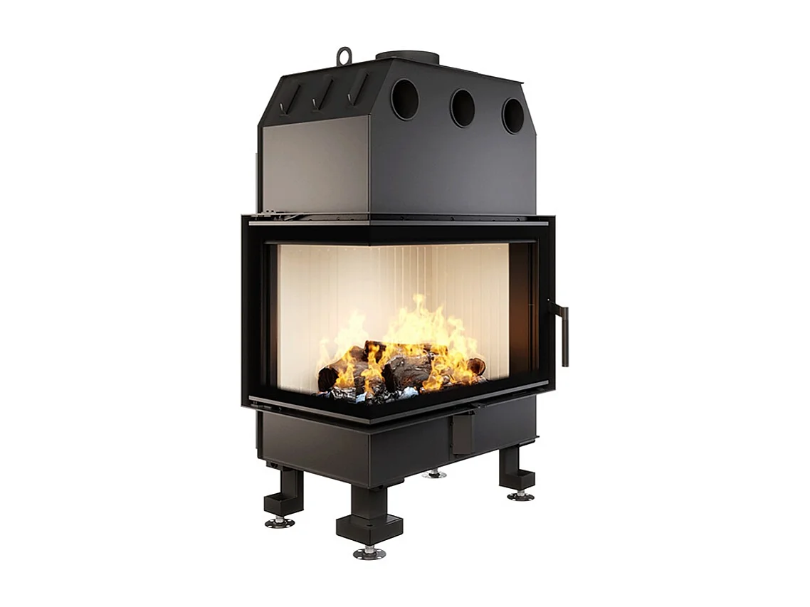 Cheminée d'angle Insert Ouverture gauche Energy 75x50x47 (15,1 kW) ECO