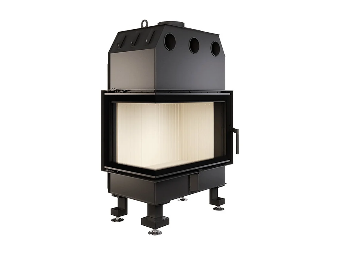 Cheminée d'angle Insert Ouverture gauche Energy 75x50x47 (15,1 kW) ECO