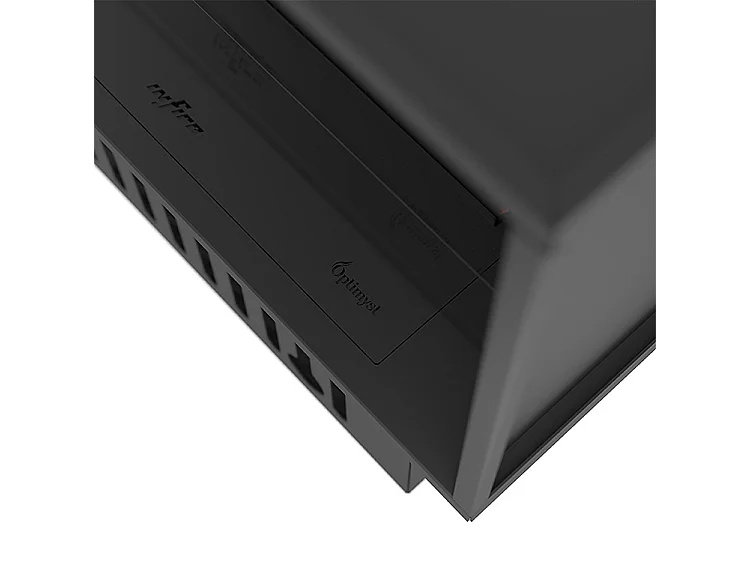 INVAPO CORNER 800 - Cheminée à vapeur d'eau LED multicolore, ouverture à gauche, d'angle