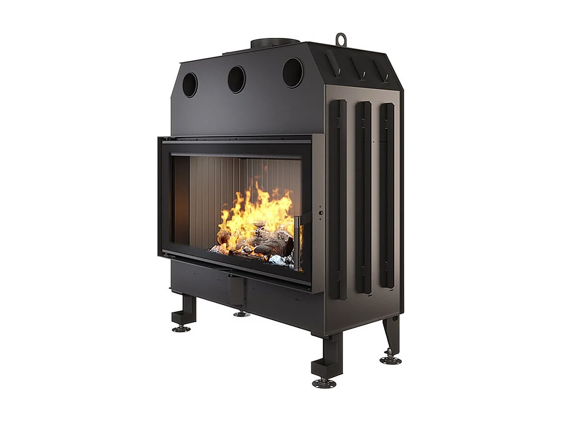 Insert de cheminée à bois Noir - Energy 90x50 (19,0 kW) ECO