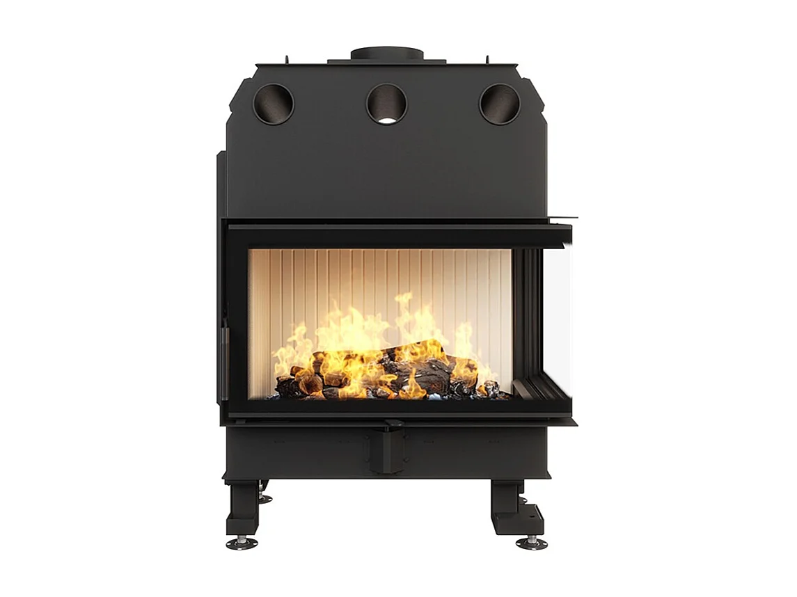 Cheminée d'angle Insert Ouverture à droite Energy 85x50x47 (17 kW) ECO