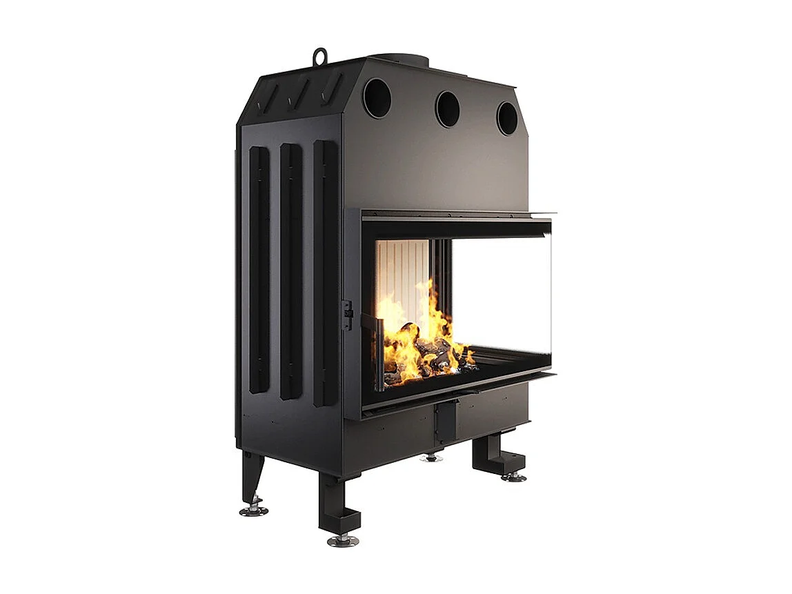 Cheminée d'angle Insert Ouverture à droite Energy 85x50x47 (17 kW) ECO