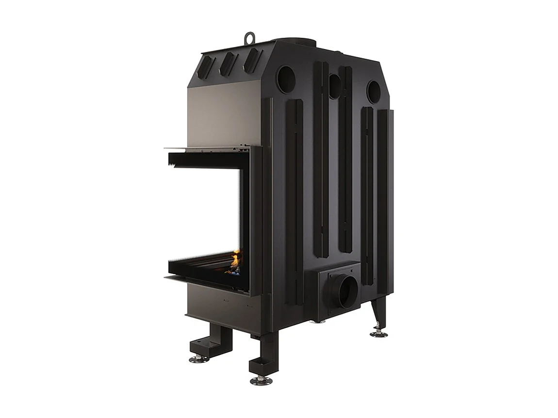 Cheminée d'angle Insert Ouverture à droite Energy 85x50x47 (17 kW) ECO