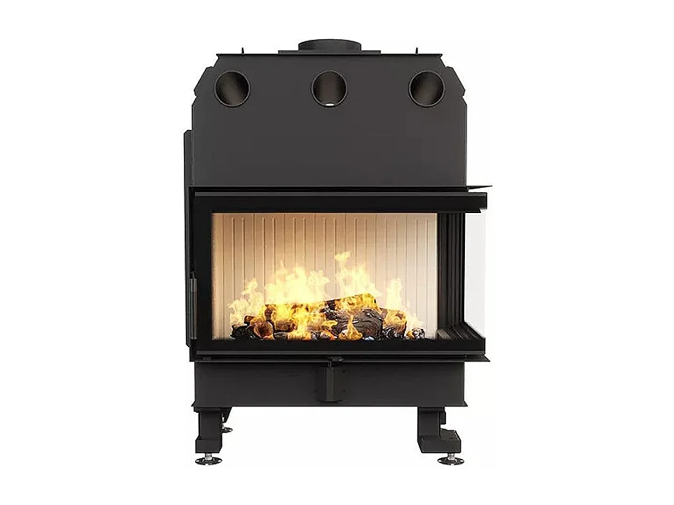 Cheminée d'angle Insert Ouverture à droite Energy 85x50x47 (17 kW) ECO