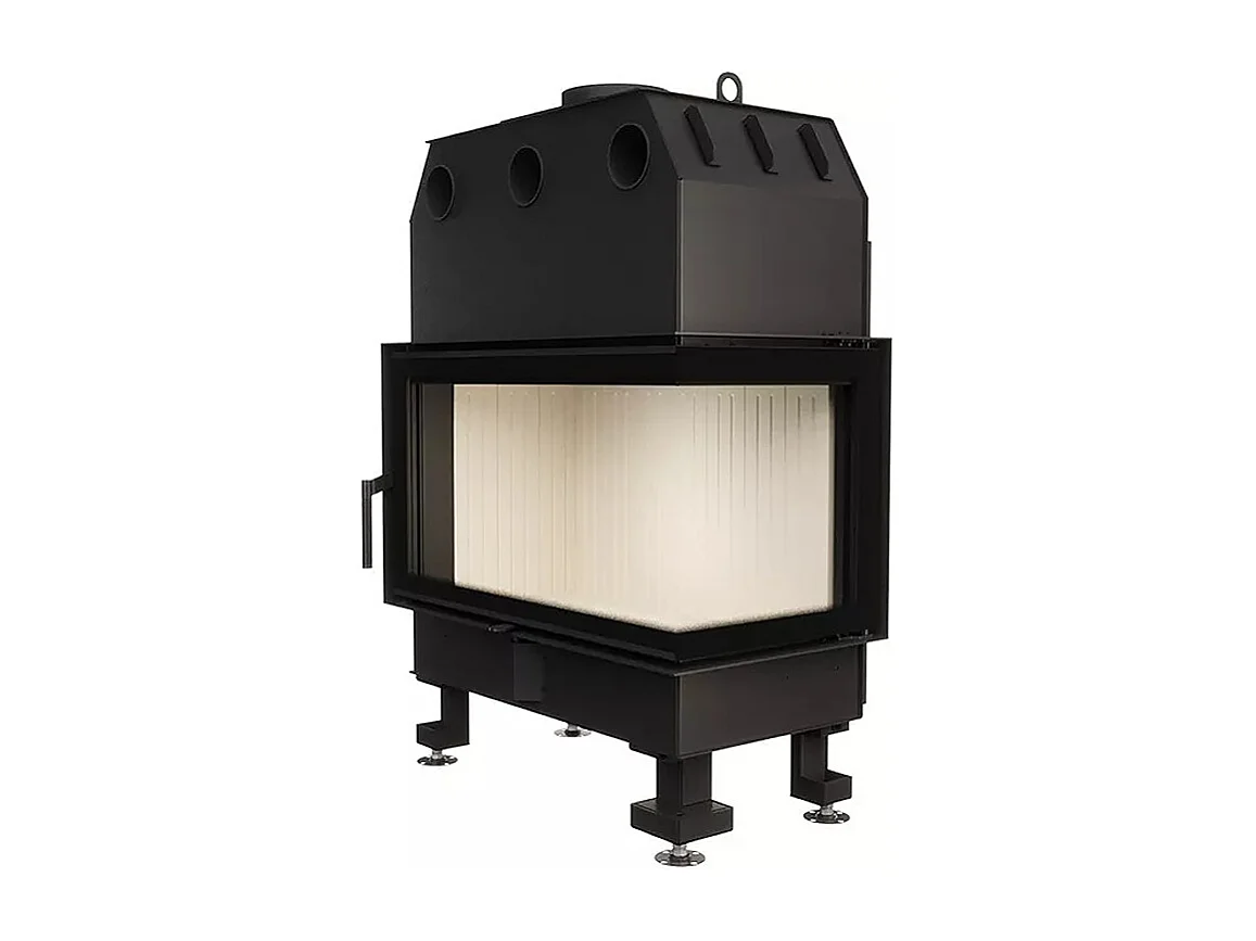 Cheminée d'angle Insert Ouverture à droite Energy 85x50x47 (17 kW) ECO