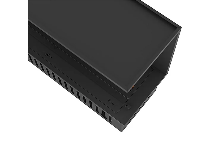 INVAPO CORNER 1200 - Cheminée d'angle à vapeur d'eau LED multicolore, ouverture à droite