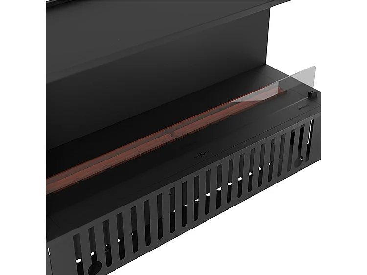 INVAPO CORNER 1200 - Cheminée d'angle à vapeur d'eau LED multicolore, ouverture à droite