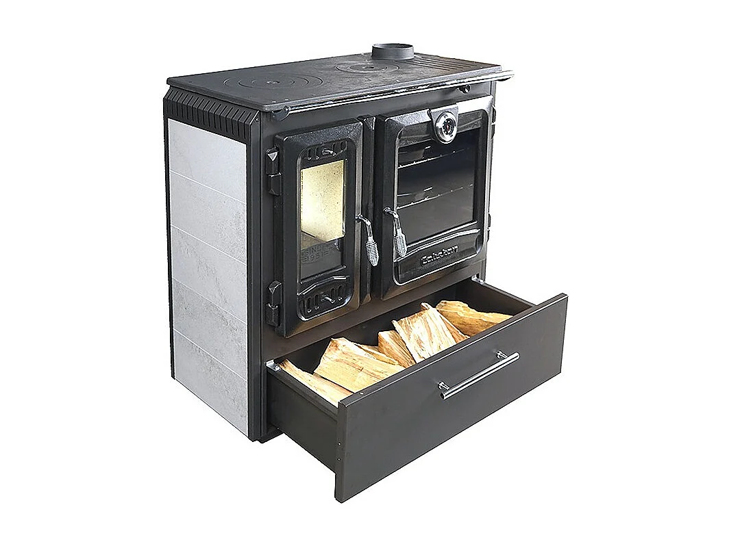 Poêle à bois autoportant avec four - Casing  216