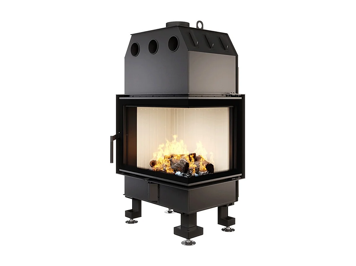 Cheminée d'angle Insert Ouverture à droite Energy 65x50x47 (14,5 kW) ECO