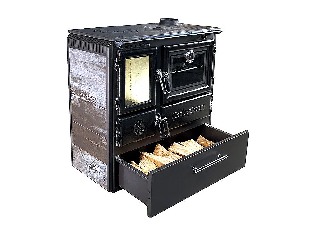 Poêle à bois autoportant avec four - Casing  214