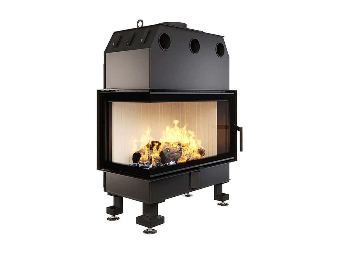 Cheminée d'angle Insert Ouverture gauche Energy 85x50x47 (17 kW) ECO