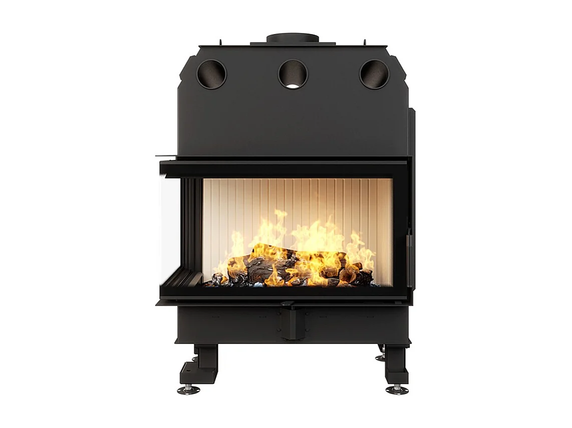 Cheminée d'angle Insert Ouverture gauche Energy 85x50x47 (17 kW) ECO