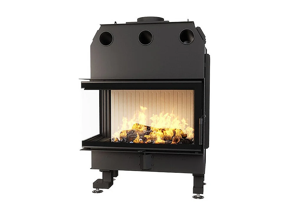 Cheminée d'angle Insert Ouverture gauche Energy 85x50x47 (17 kW) ECO