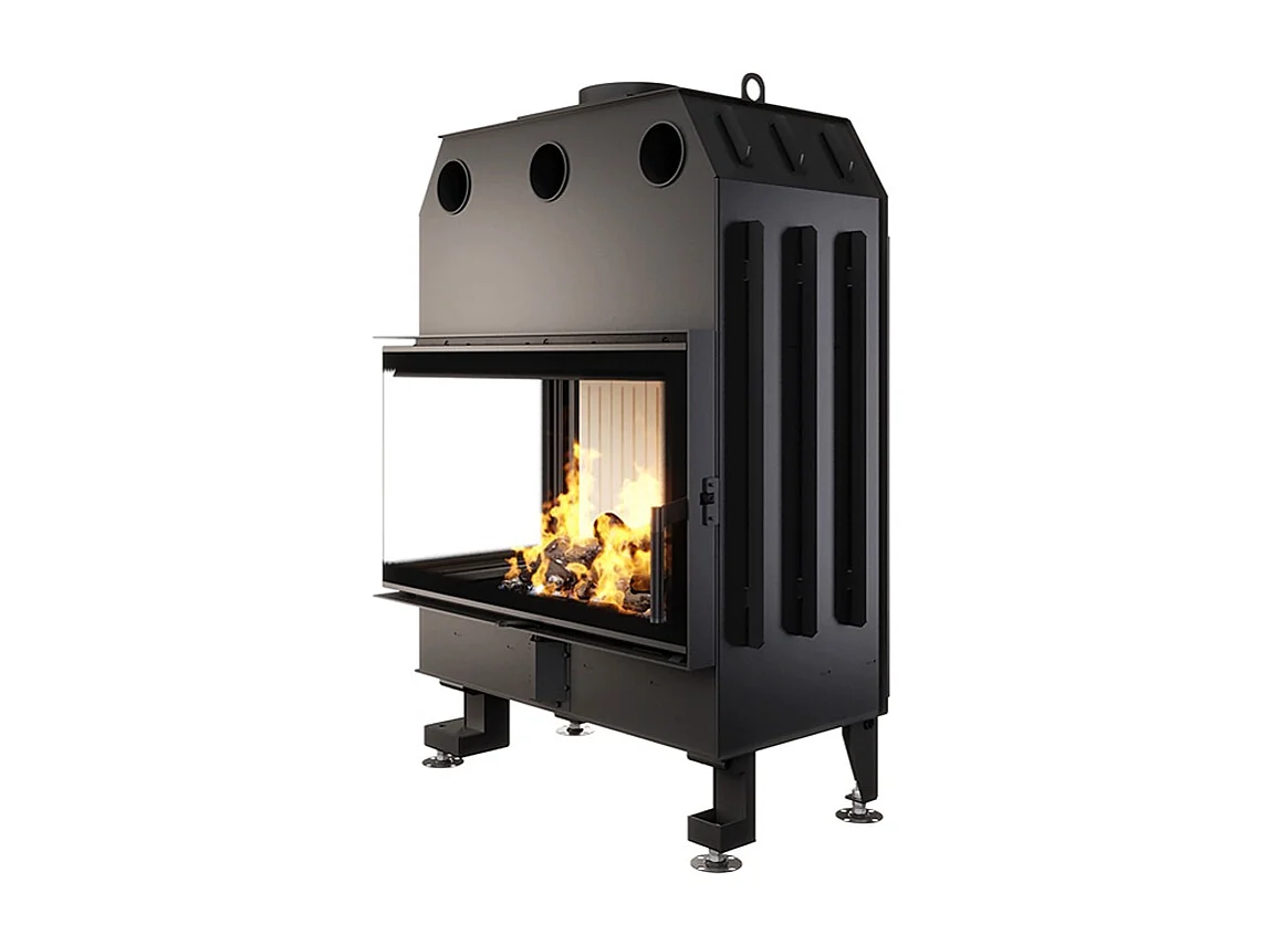 Cheminée d'angle Insert Ouverture gauche Energy 85x50x47 (17 kW) ECO