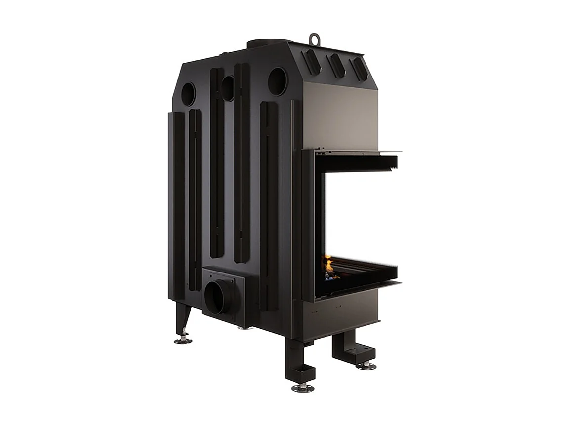 Cheminée d'angle Insert Ouverture gauche Energy 85x50x47 (17 kW) ECO