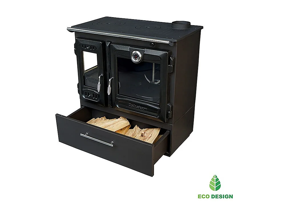 Poêle à bois autoportant avec four - 3D Box  216