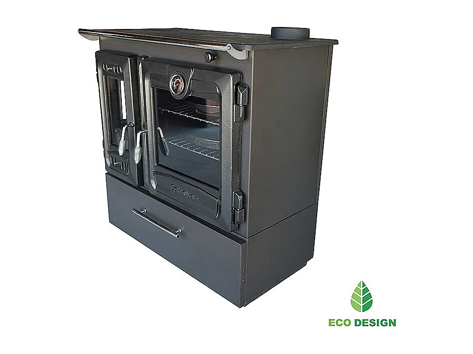 Poêle à bois autoportant avec four - 3D Box  216