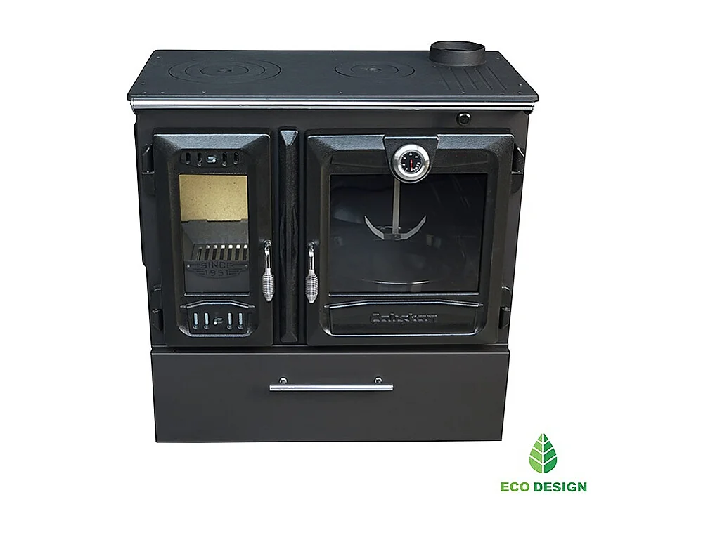 Poêle à bois autoportant avec four - 3D Box  216