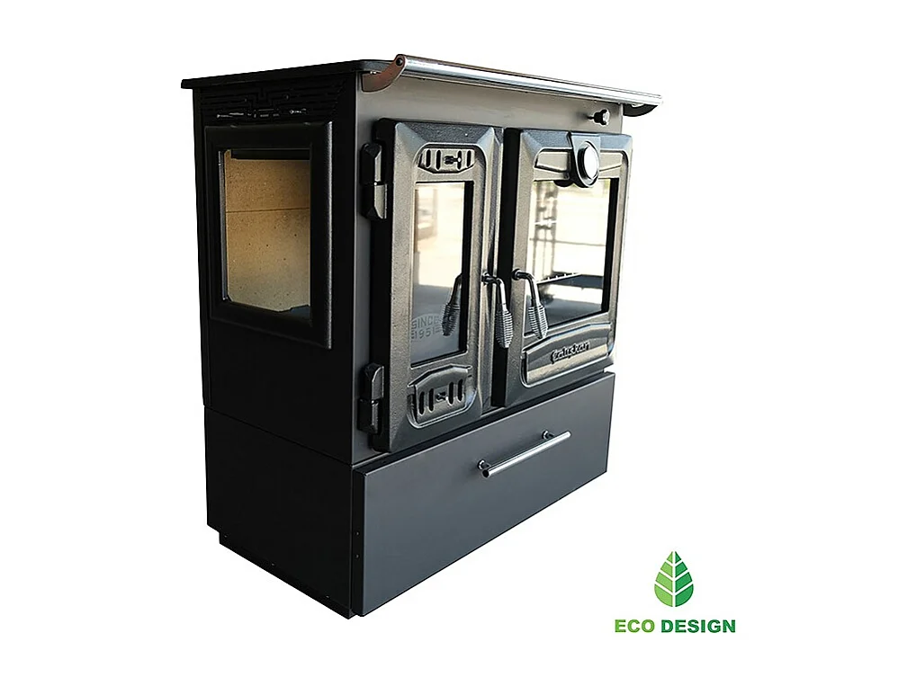 Poêle à bois autoportant avec four - 3D Box  216