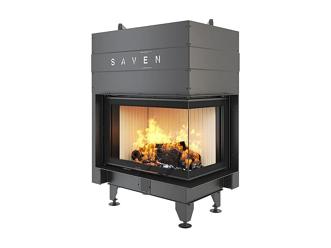 Cheminée d'angle Insert ouverture droite Energy Up 75х50х47 (15,1 kW) ECO