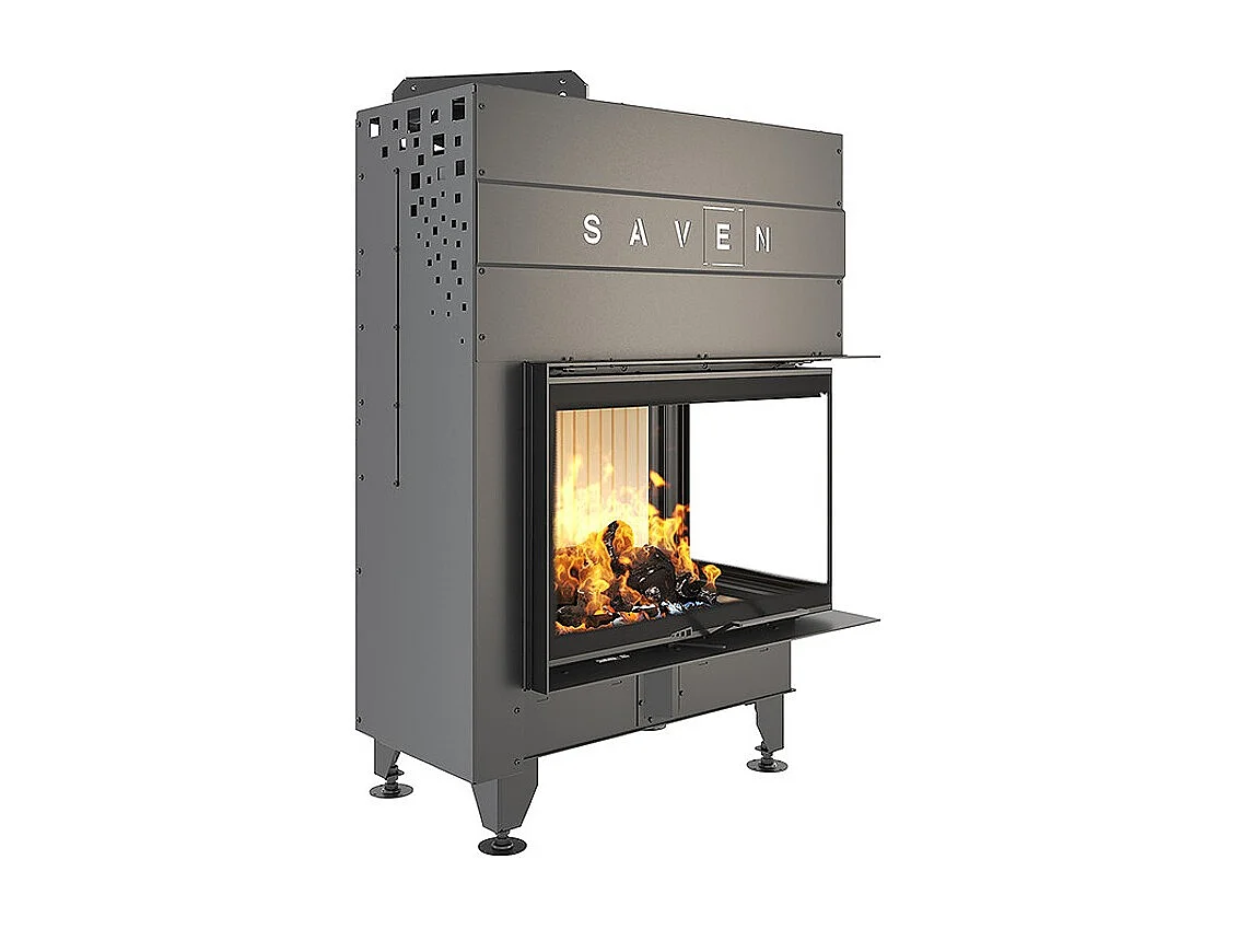 Cheminée d'angle Insert ouverture droite Energy Up 75х50х47 (15,1 kW) ECO