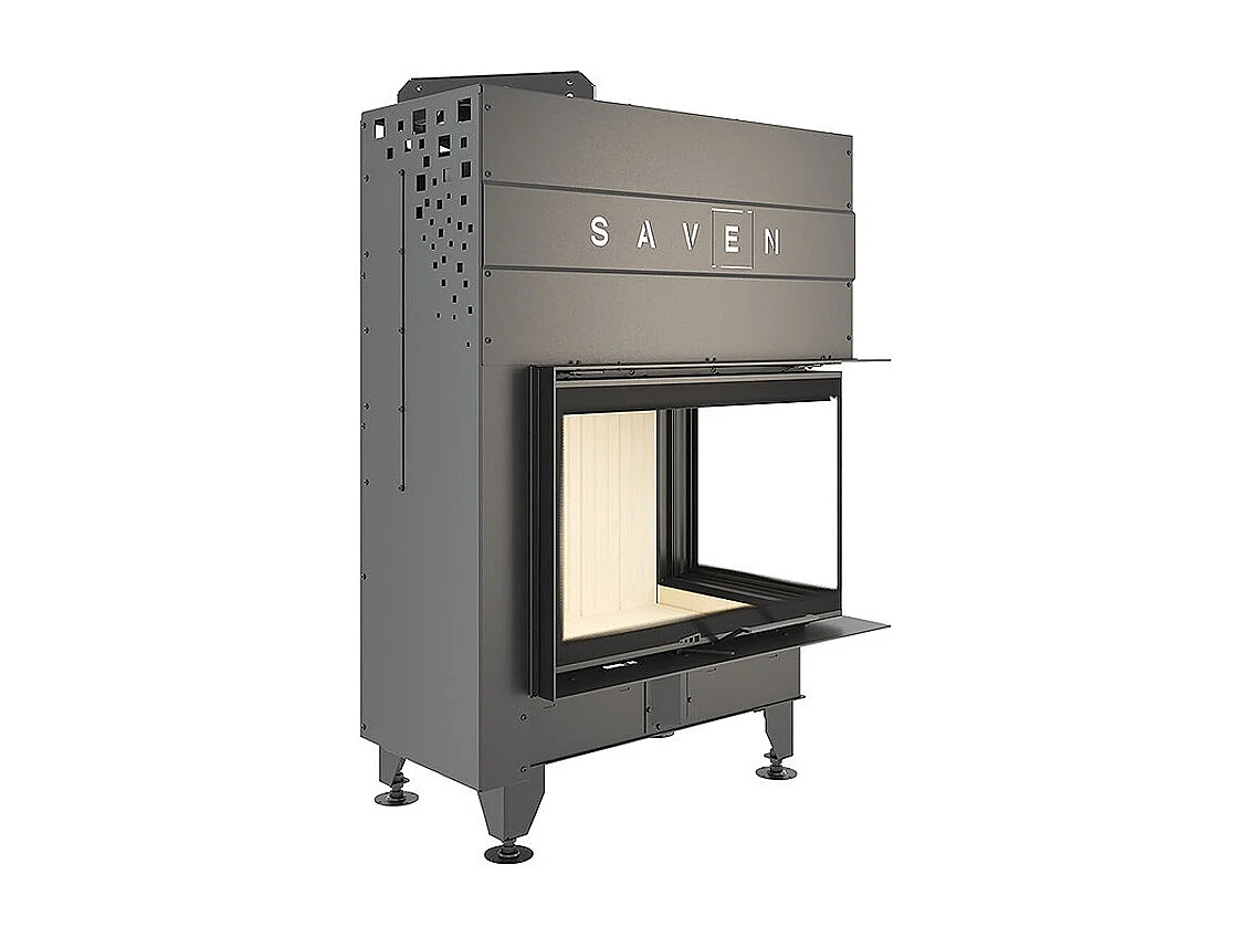 Cheminée d'angle Insert ouverture droite Energy Up 75х50х47 (15,1 kW) ECO