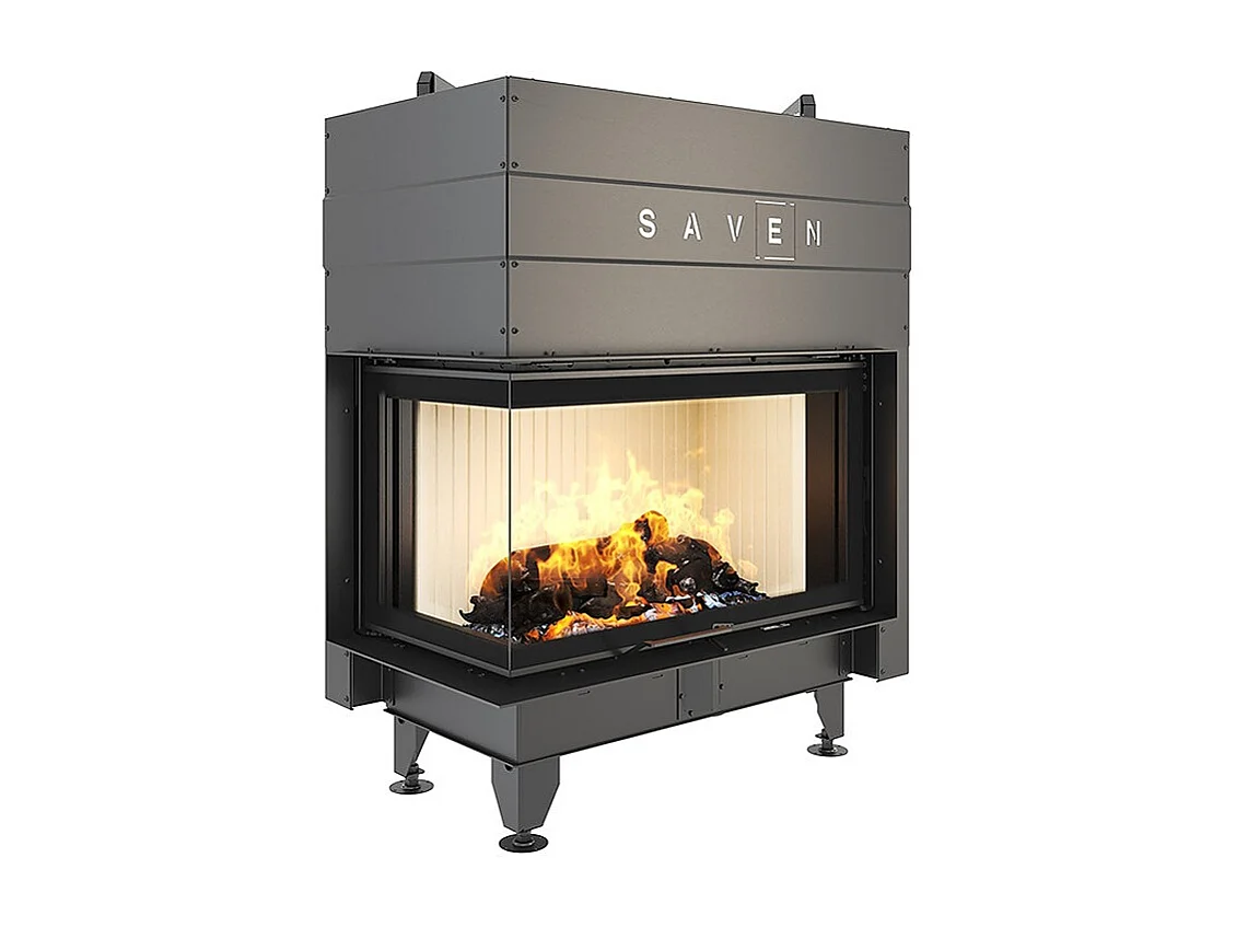 Cheminée d'angle Insert ouverture gauche Energy Up 85x50x47 (17,0 kW) ECO