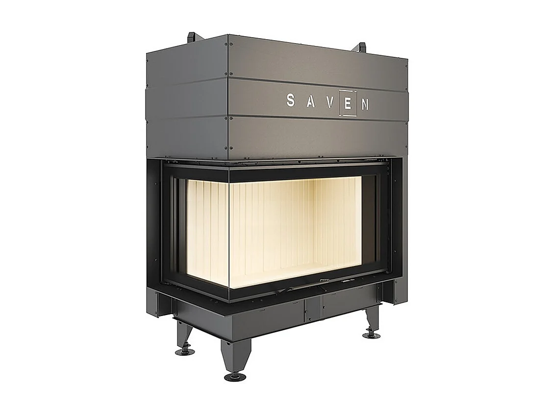 Cheminée d'angle Insert ouverture gauche Energy Up 85x50x47 (17,0 kW) ECO