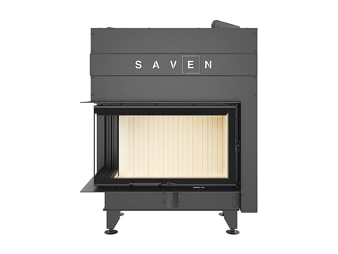 Cheminée d'angle Insert ouverture gauche Energy Up 85x50x47 (17,0 kW) ECO