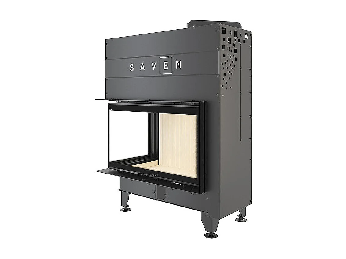 Cheminée d'angle Insert ouverture gauche Energy Up 85x50x47 (17,0 kW) ECO