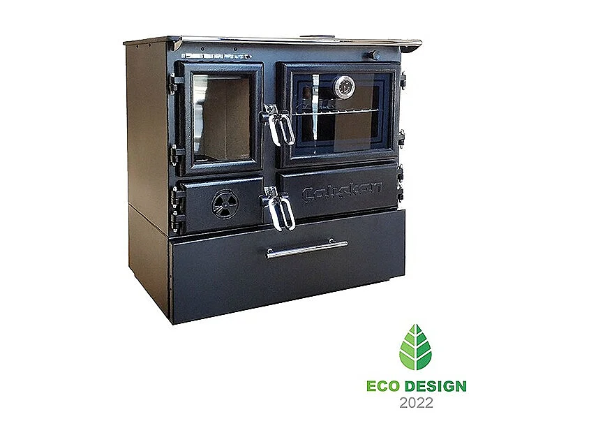 Poêle à bois autoportant avec four - Box  214