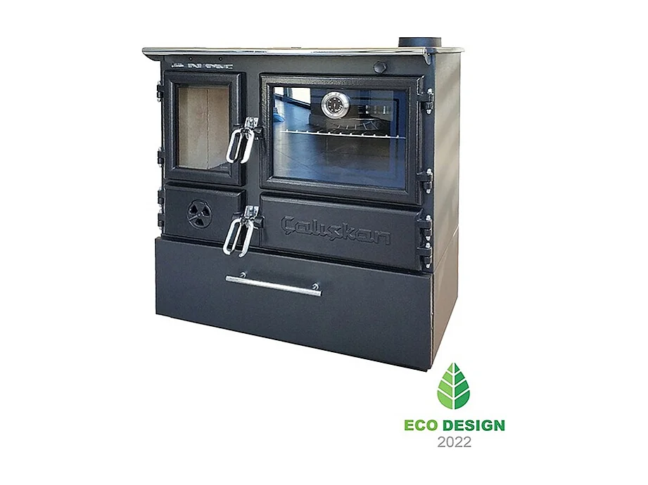 Poêle à bois autoportant avec four - Box  214