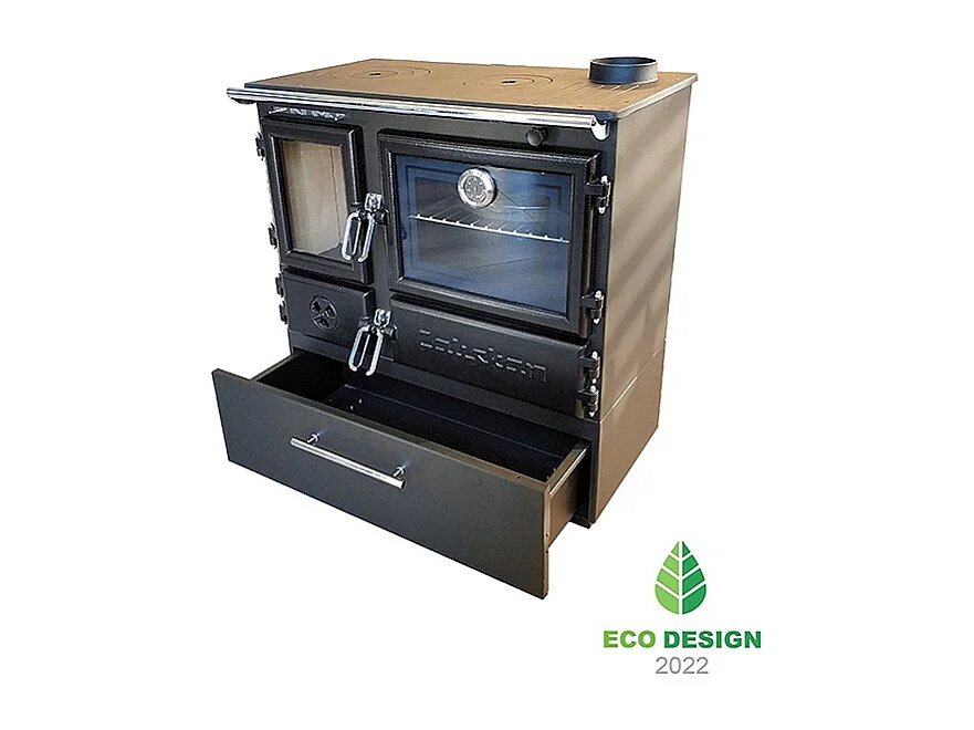 Poêle à bois autoportant avec four - Box  214