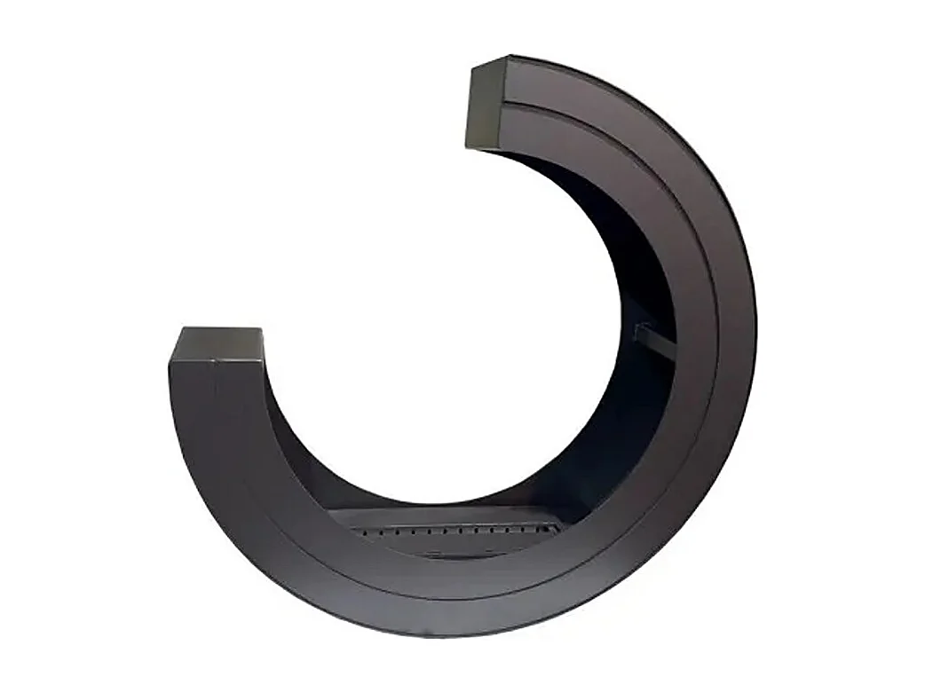 ERTA C - Cheminée biologique autoportante en noir