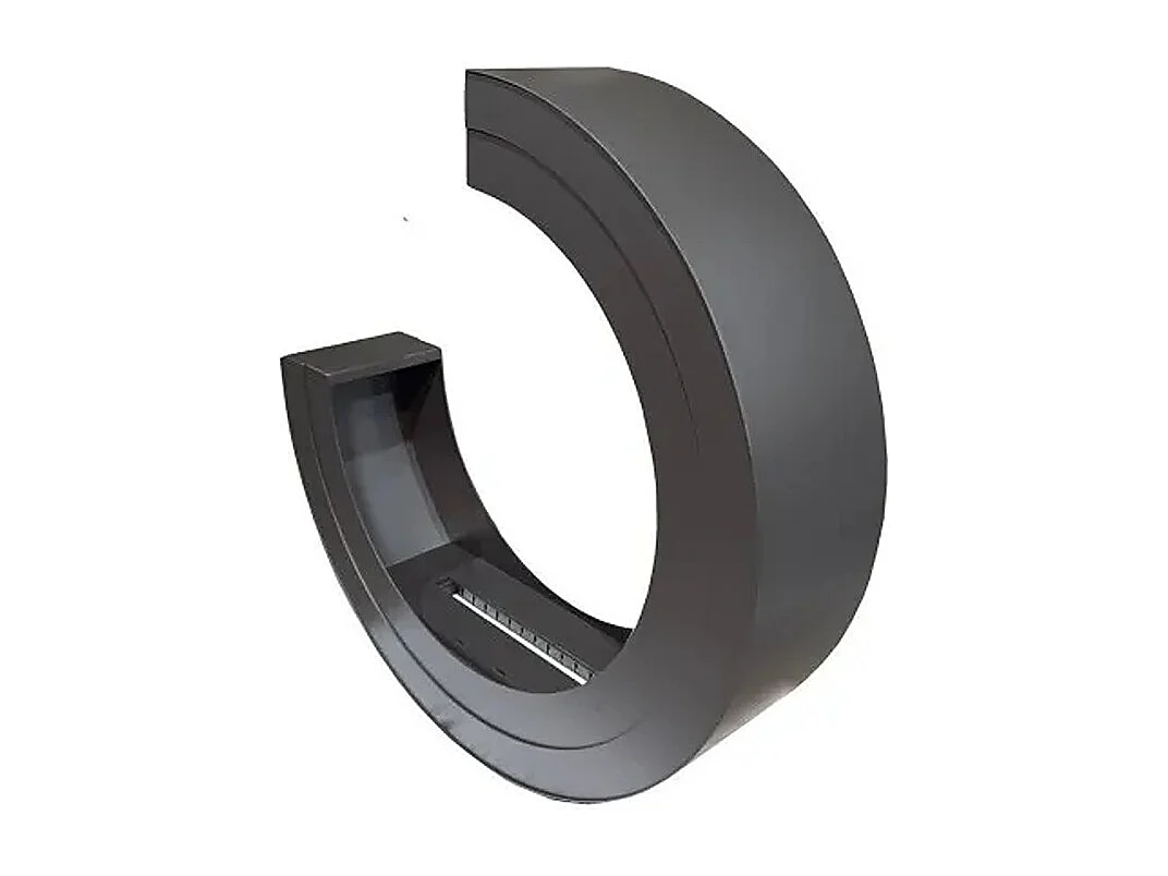 ERTA C - Cheminée biologique autoportante en noir