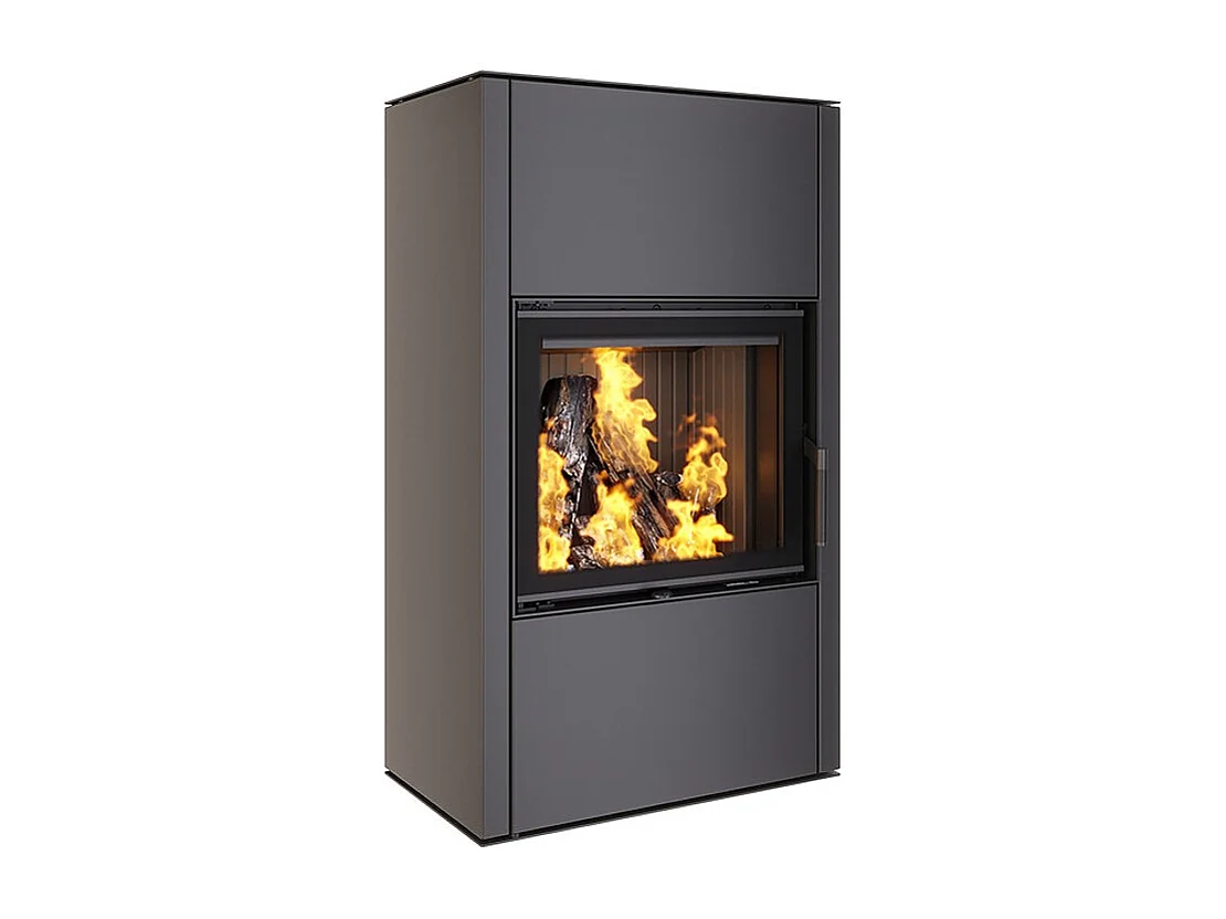 Poêle cheminée à bois - Vatra XXL Noir 60x50 ECO