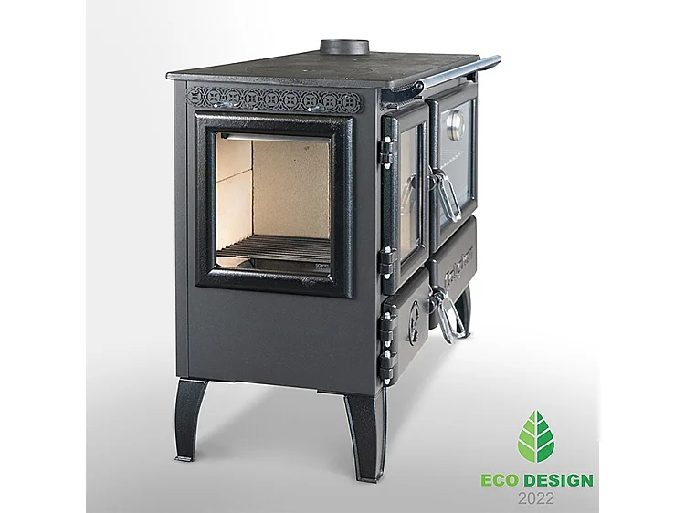 Poêle à bois autoportant avec four - 3D  214