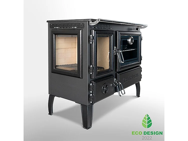 Poêle à bois autoportant avec four - 3D  214