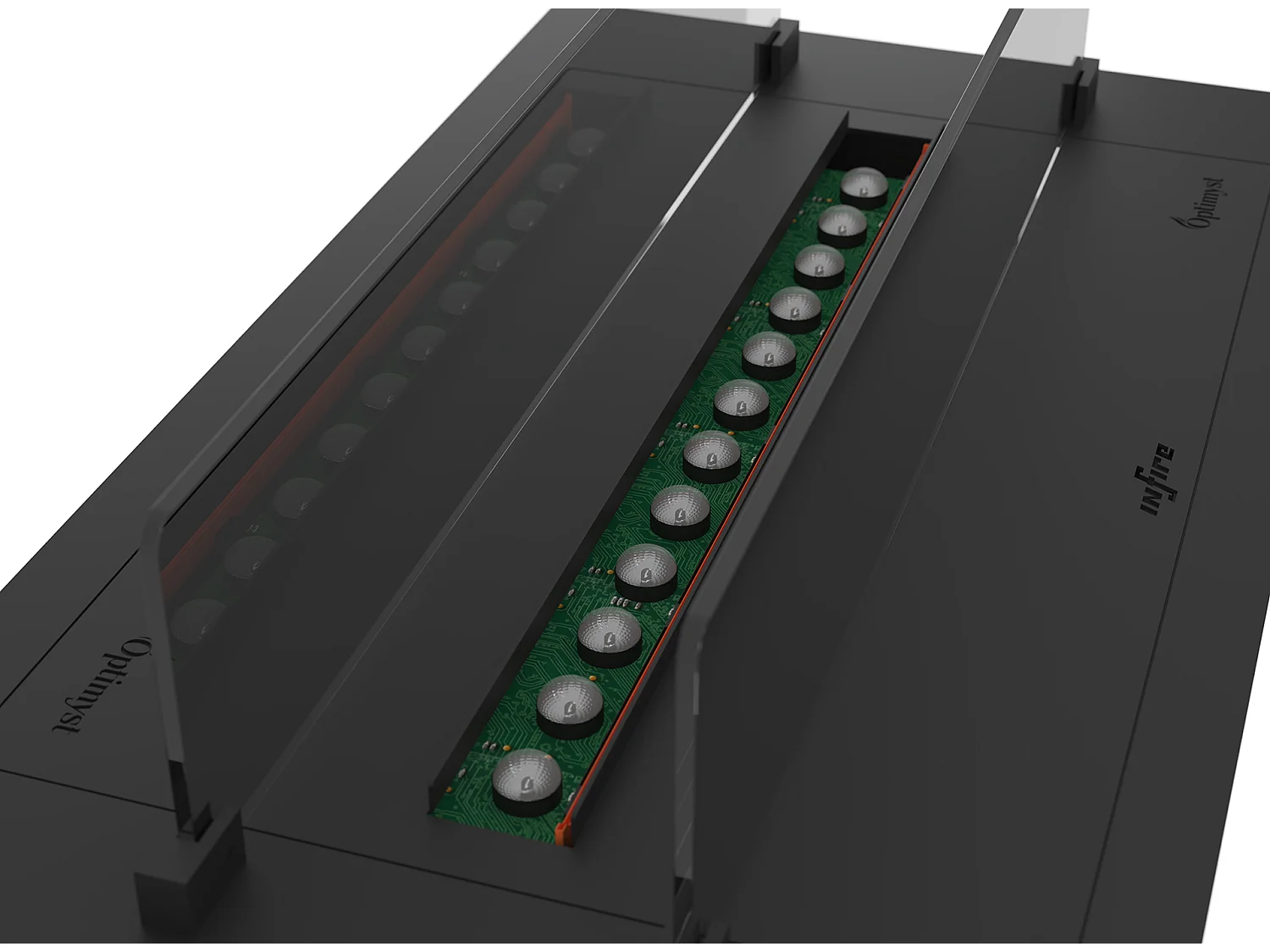 Cheminée encastrable à vapeur d'eau LED multicolore 70 cm INVAPO INSERT