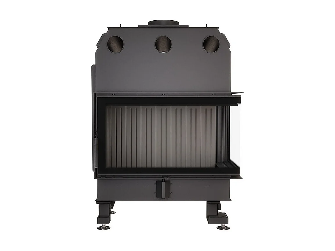 Cheminée d'angle Insert Ouverture à droite Noir Energy 85x50x47 (17 kW) ECO