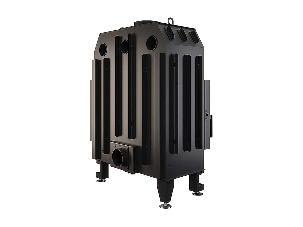 Cheminée d'angle Insert Ouverture à droite Noir Energy 85x50x47 (17 kW) ECO