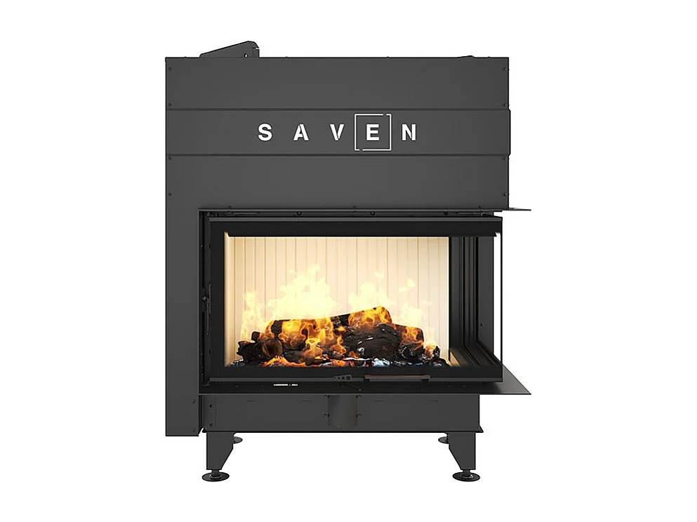 Cheminée d'angle Insert ouverture droite Energy Up 85x50x47 (17,0 kW) ECO